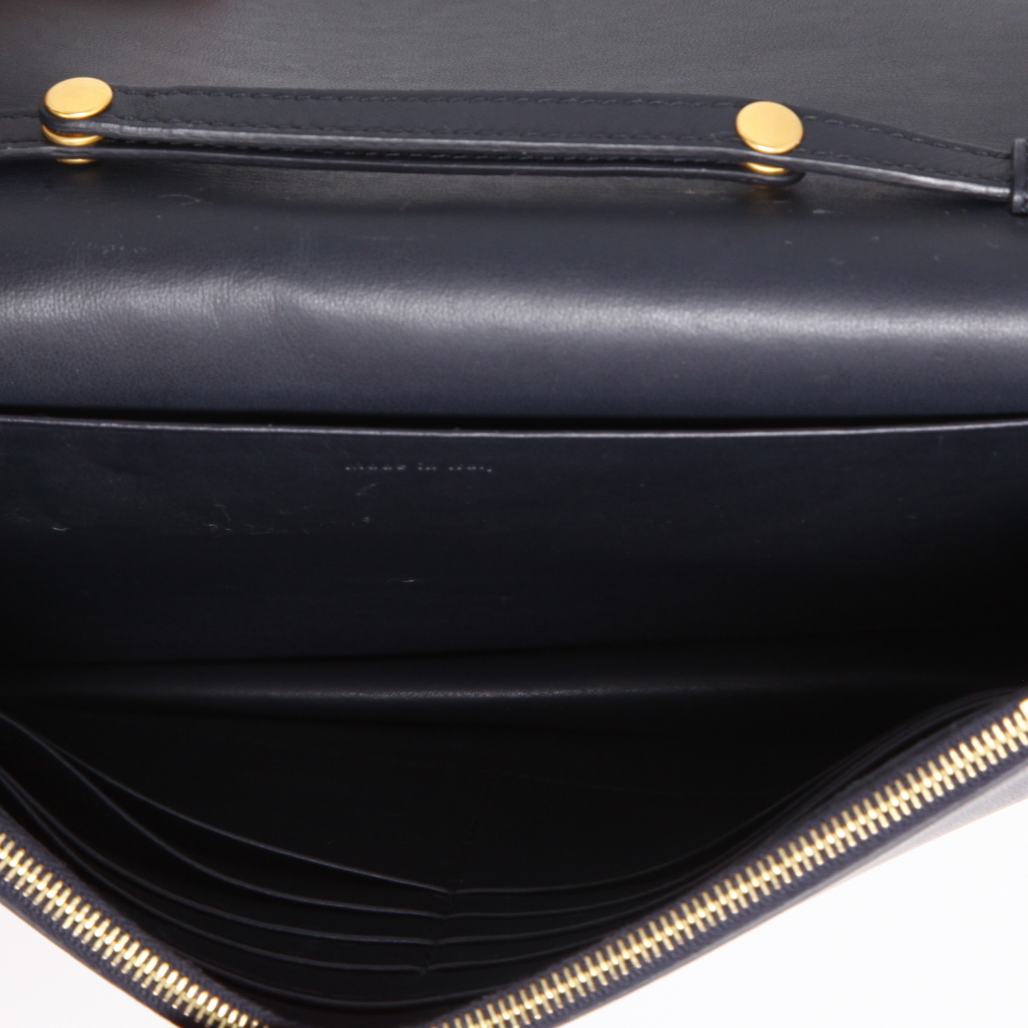 Celine  Frame handbag/clutch  in blue and red leather - Detail D8