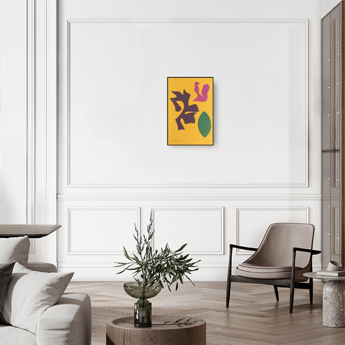 Jean Arp (1886-1966) Documenta Geigy - 1965, Bois gravé en couleurs sur papier - Detail D4