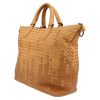 Bottega Veneta   shopping bag  in beige and brown intrecciato leather - Detail D5 thumbnail