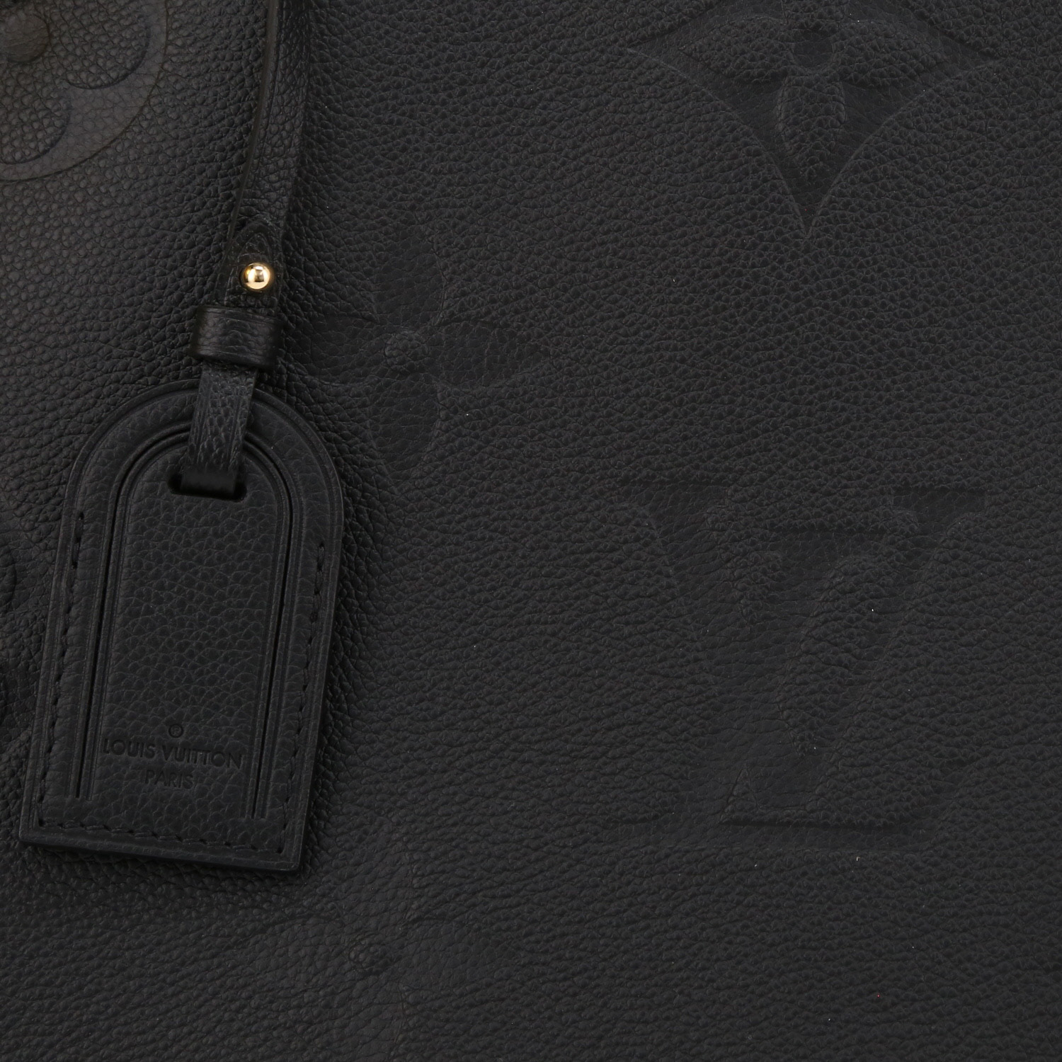 Sac à main Louis Vuitton  Grand Palais en cuir monogram empreinte noir - Detail D1