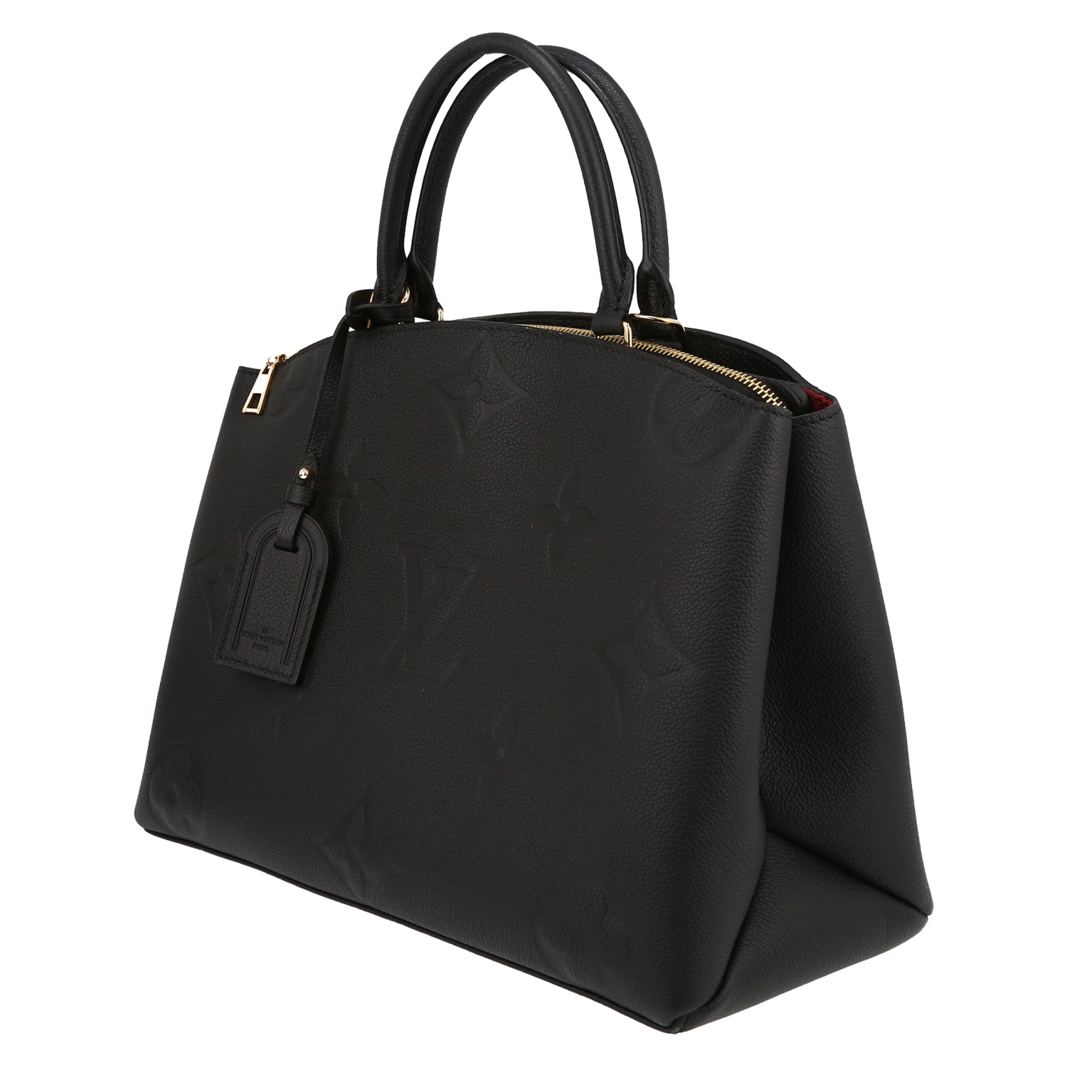 Bolso de mano Louis Vuitton  Grand Palais en cuero monogram huella negro - Detail D3