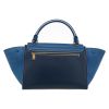 Celine  Trapeze small model  handbag  in blue bicolor  leather  and blue suede - Detail D7 thumbnail