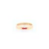 Chaumet Liens Evidence ring in pink gold and enamel - 360 thumbnail