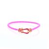 Fred Force 10 medium model bracelet in pink gold and enamel - 360 thumbnail