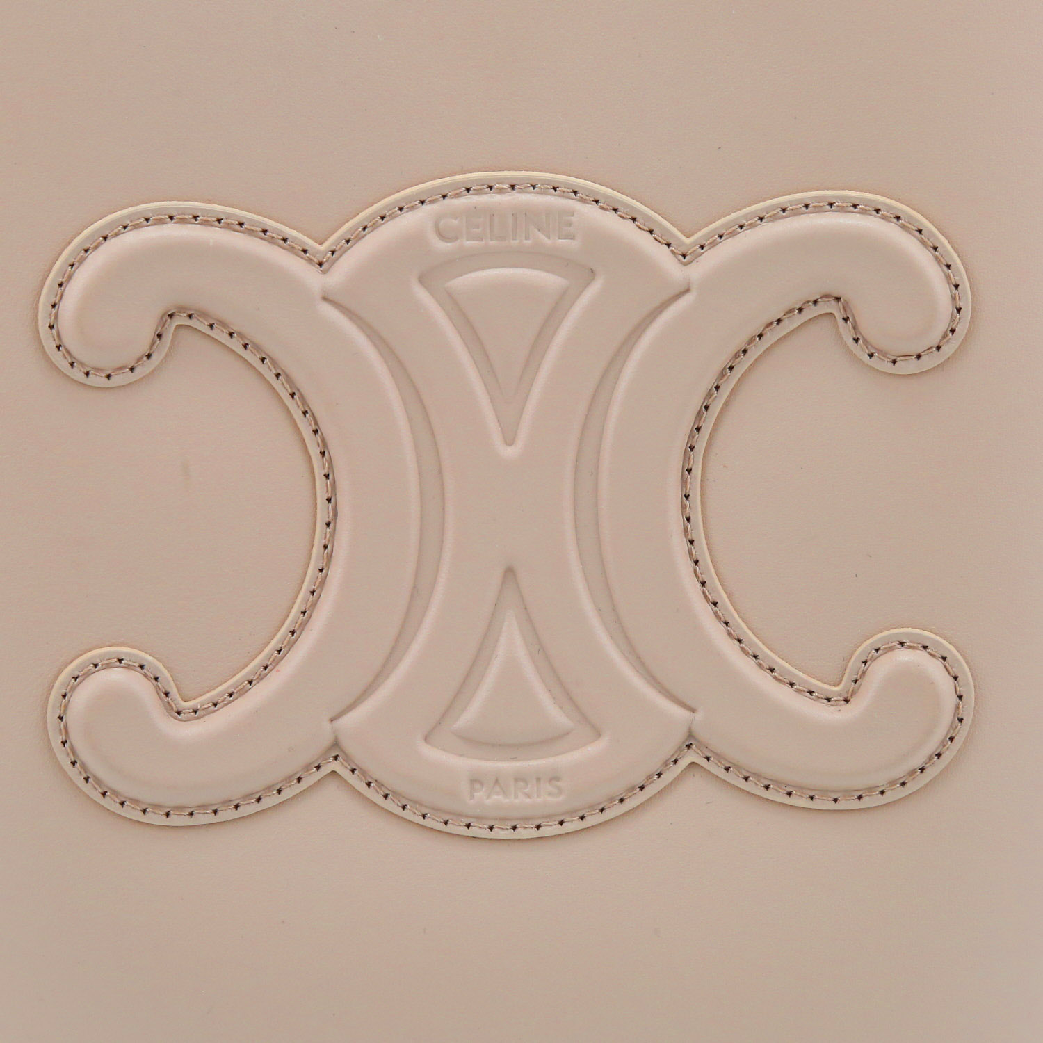 Bolso bandolera Celine   en cuero beige - Detail D1