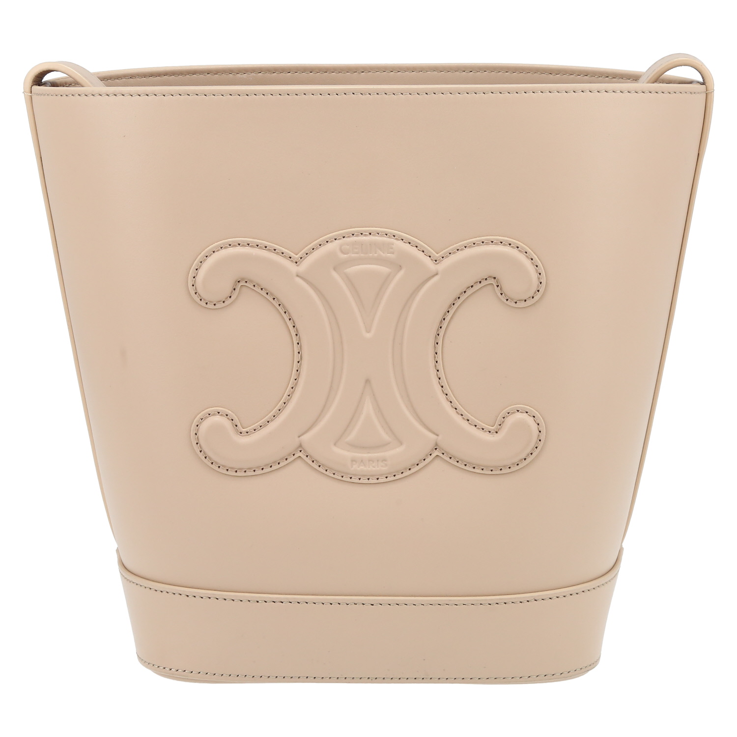 Celine   shoulder bag  in beige leather - Detail D2
