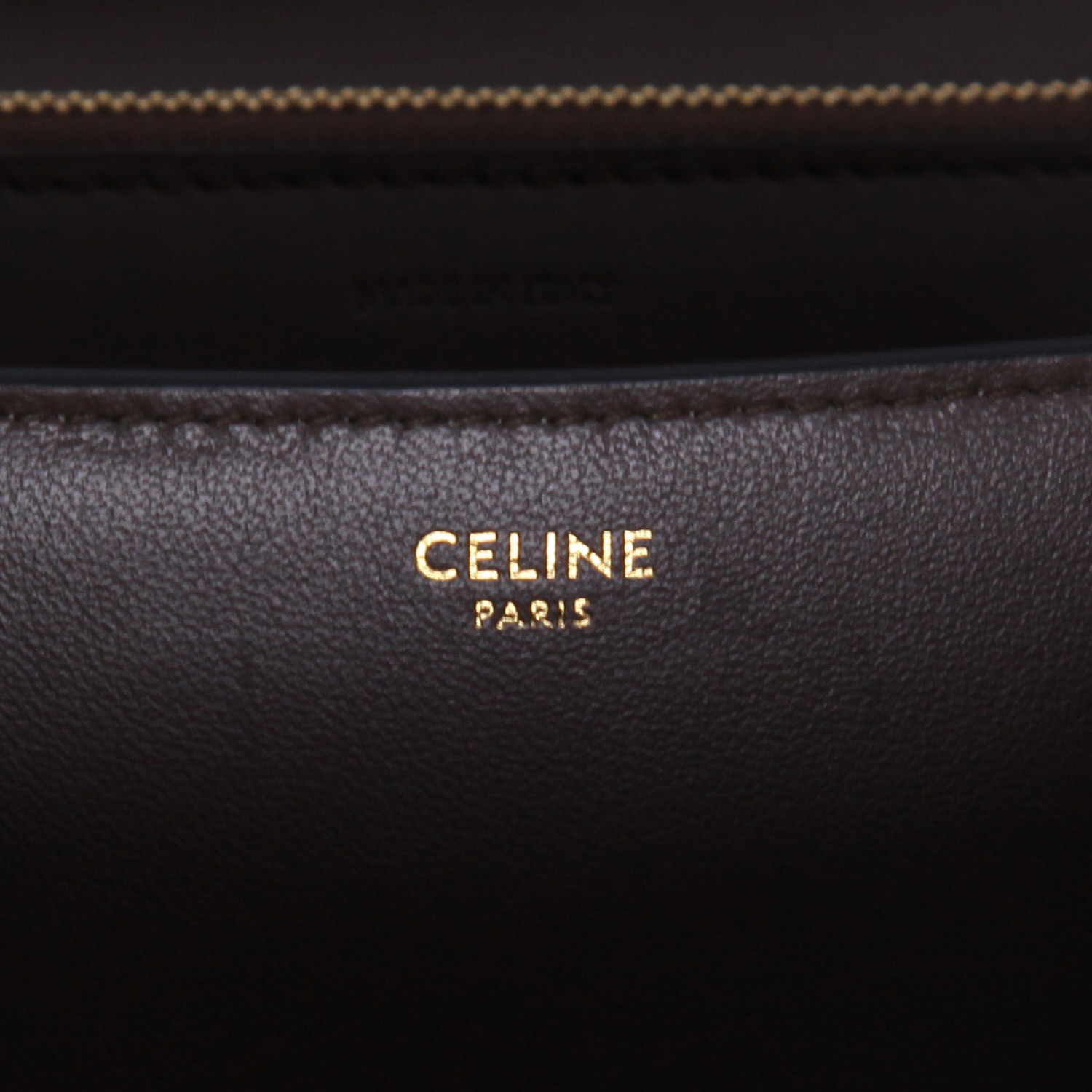 Bolso bandolera Celine  Classic Box en piel de lagarto beige gris - Detail D9