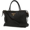 Prada   handbag  in black grained leather - 00pp thumbnail