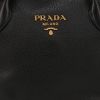 Prada   handbag  in black grained leather - Detail D1 thumbnail