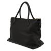 Prada   handbag  in black grained leather - Detail D5 thumbnail