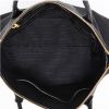 Prada   handbag  in black grained leather - Detail D8 thumbnail