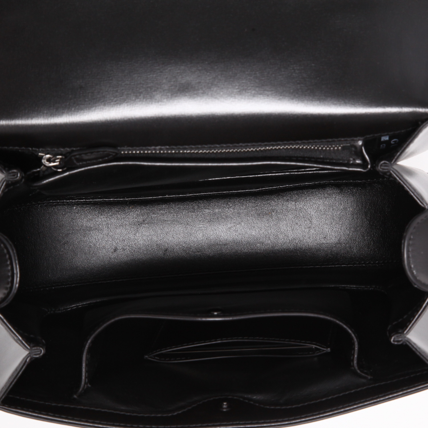 Gucci Bamboo medium model shoulder bag in black leather and black bamboo - Detail D8