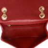Chanel 2.55 shoulder bag  in red quilted leather - Detail D3 thumbnail