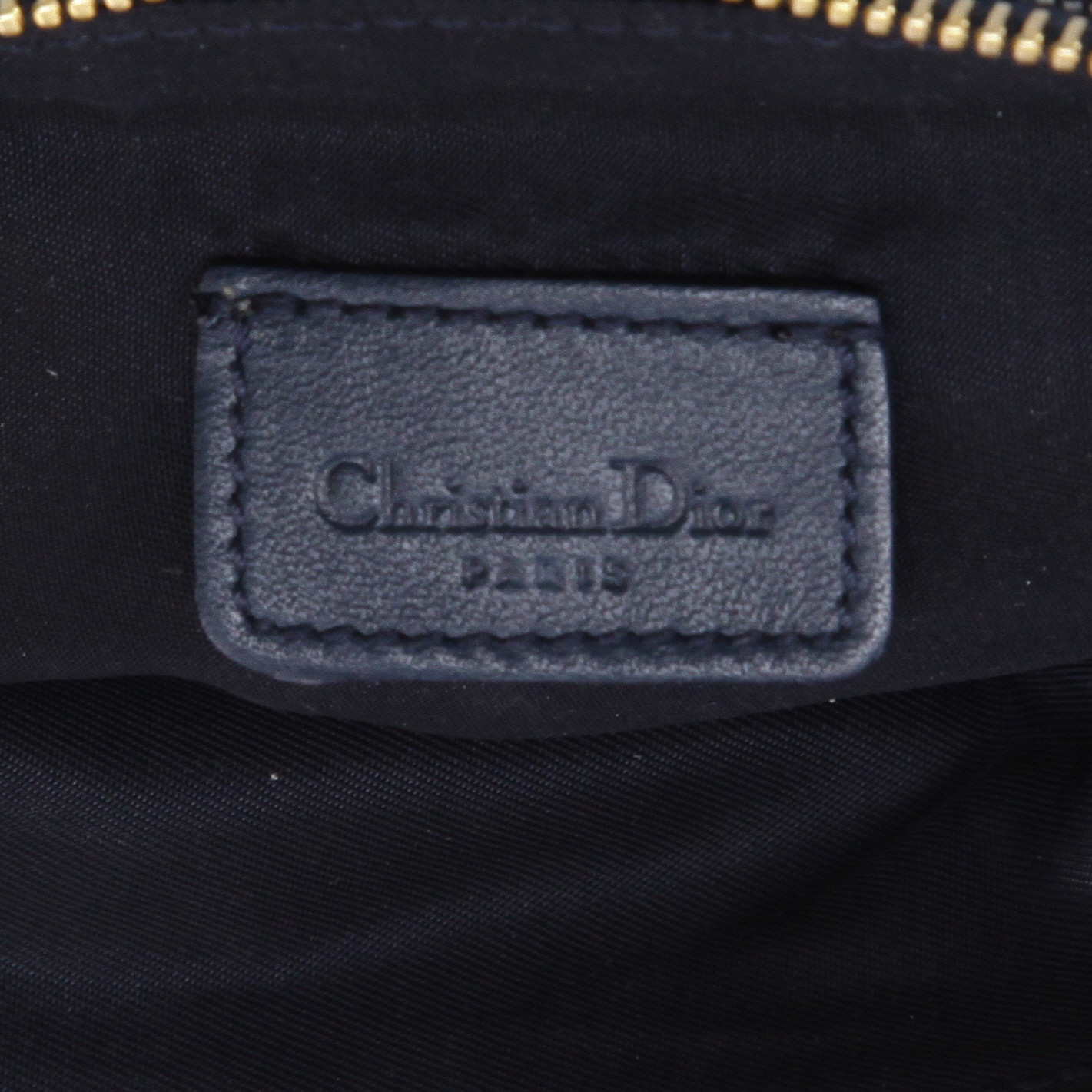 Borsa Dior  Saddle in tessuto a monogramma Oblique blu marino e pelle blu - Detail D9