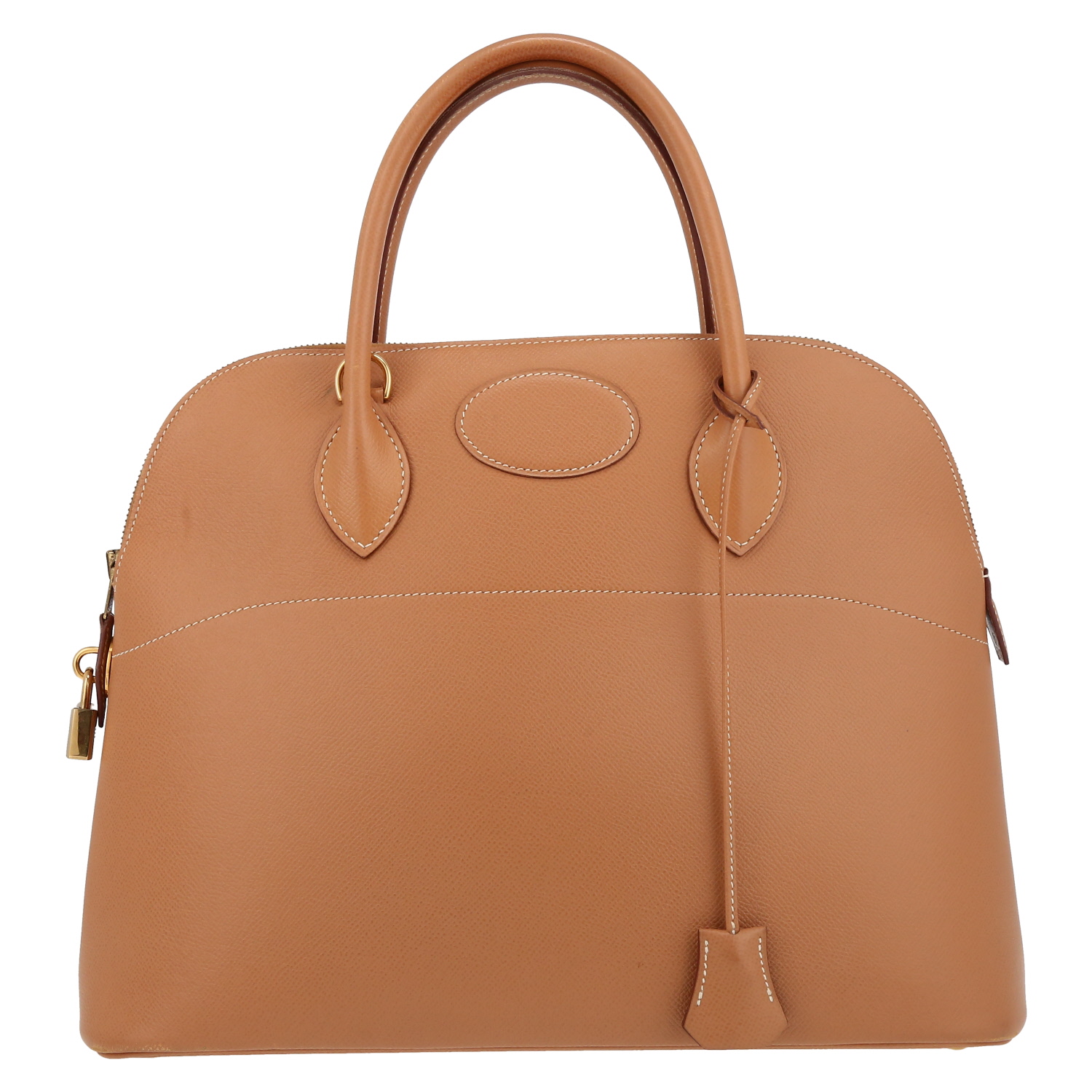 Borsa Hermès  Bolide 35 cm in pelle Courchevel gold - Detail D2