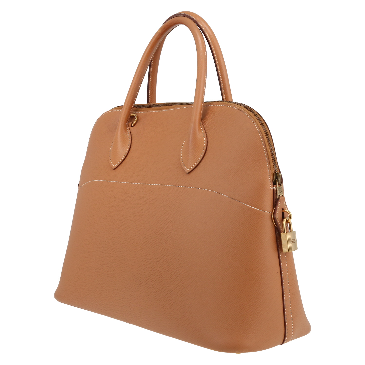 Borsa Hermès  Bolide 35 cm in pelle Courchevel gold - Detail D5