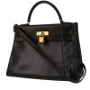 Hermès  Kelly 32 cm handbag  in black box leather - 00pp thumbnail