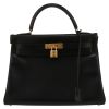 Bolso de mano Hermès  Kelly 32 cm en cuero box negro - Detail D2 thumbnail