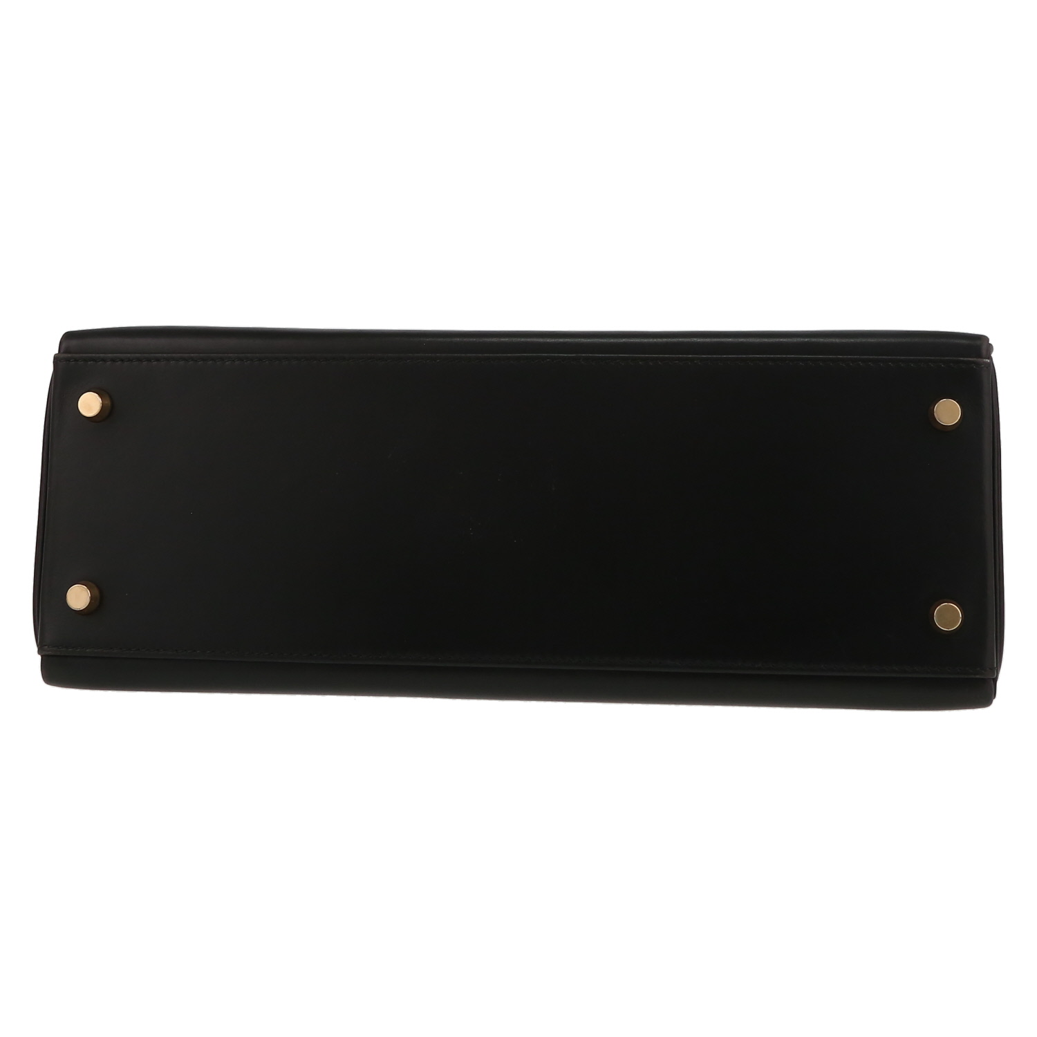 Borsa Hermès  Kelly 32 cm in pelle box nera - Detail D4