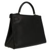 Bolso de mano Hermès  Kelly 32 cm en cuero box negro - Detail D6 thumbnail