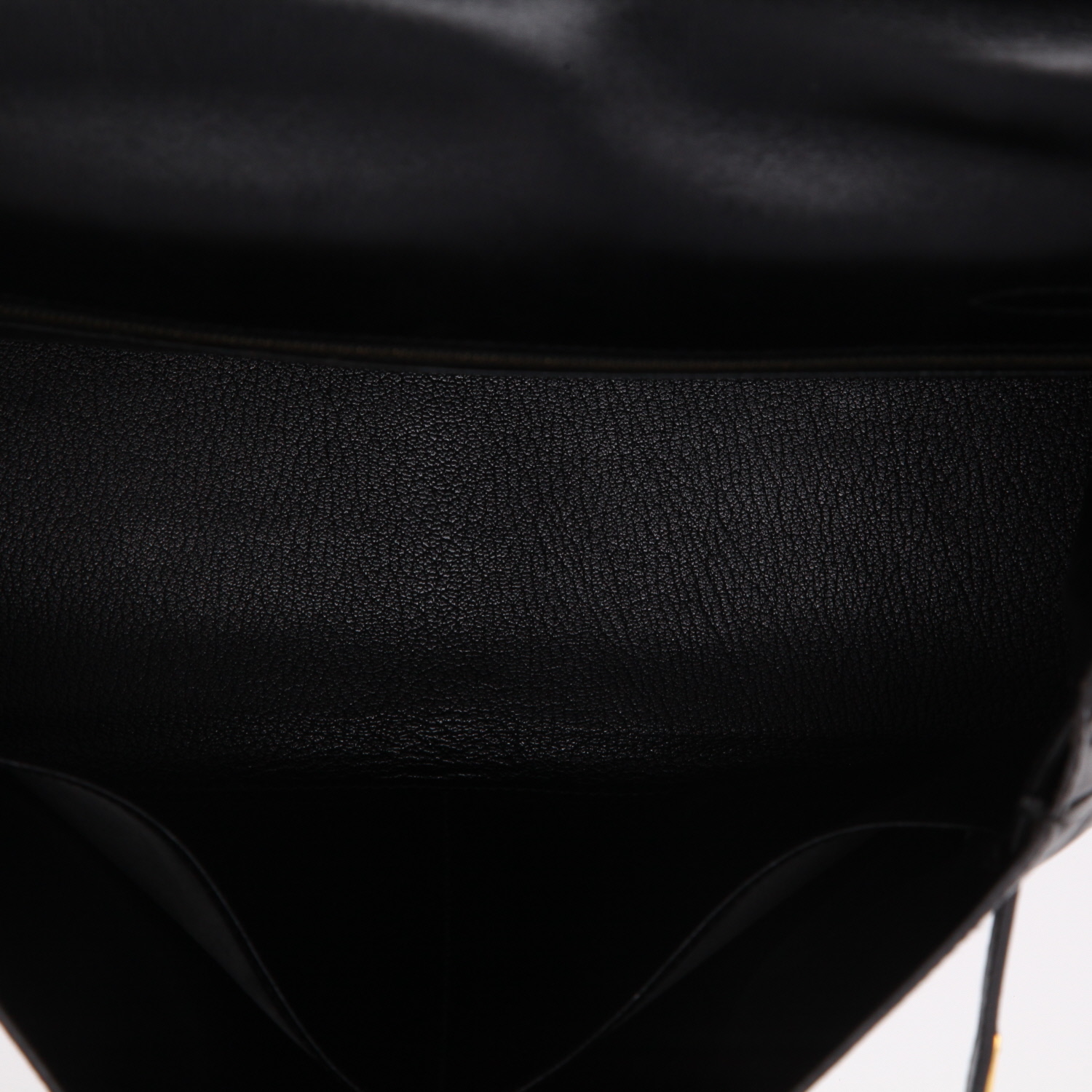 Borsa Hermès  Kelly 32 cm in pelle box nera - Detail D8