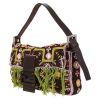 Fendi  Baguette handbag  in brown canvas  and brown leather - Detail D3 thumbnail