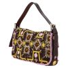 Fendi  Baguette handbag  in brown canvas  and brown leather - Detail D5 thumbnail