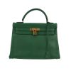 Hermès  Kelly 32 cm handbag  in Vert Bengale Courchevel leather - 360 thumbnail