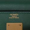 Hermès  Kelly 32 cm handbag  in Vert Bengale Courchevel leather - Detail D2 thumbnail