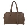 Bolso de mano Hermès  Victoria en cuero togo marrón etoupe - 360 thumbnail