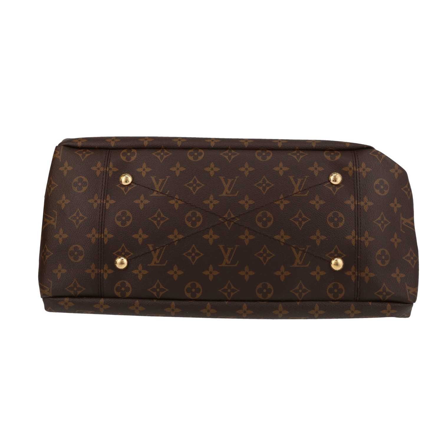 Borsa Louis Vuitton  Artsy in tela monogram marrone e pelle naturale - Detail D1