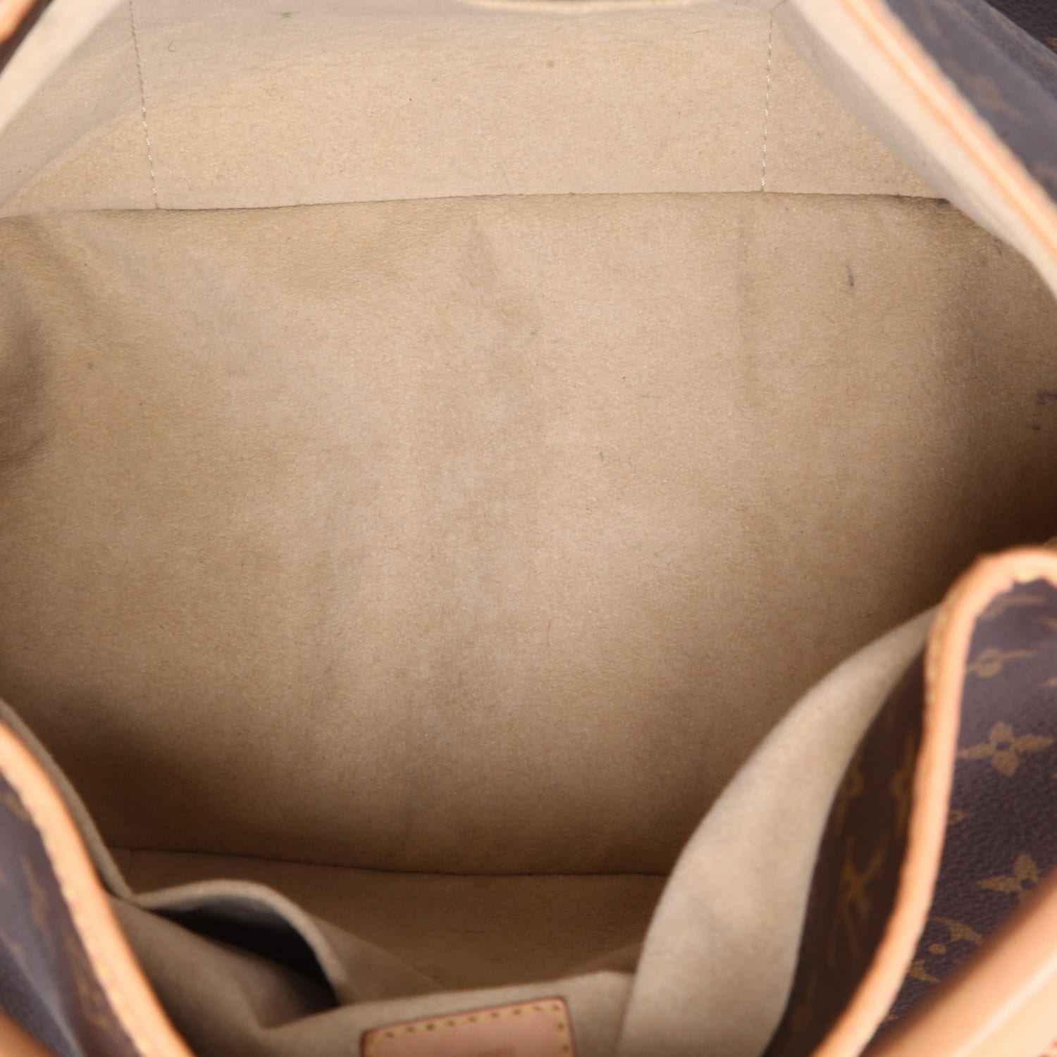 Bolso de mano Louis Vuitton  Artsy en lona Monogram marrón y cuero natural - Detail D2