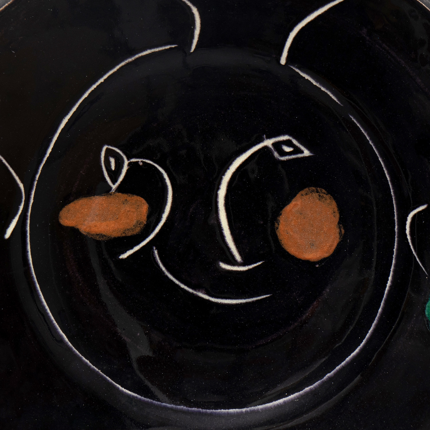 Pablo Picasso (1881-1973), Service Visage Noir, Plate I - 1948 (A.R. 44) - Detail D1