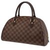 Louis Vuitton  Ribera handbag  in ebene damier canvas  and brown leather - 00pp thumbnail