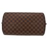 Louis Vuitton  Ribera handbag  in ebene damier canvas  and brown leather - Detail D4 thumbnail