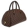 Louis Vuitton  Ribera handbag  in ebene damier canvas  and brown leather - Detail D6 thumbnail