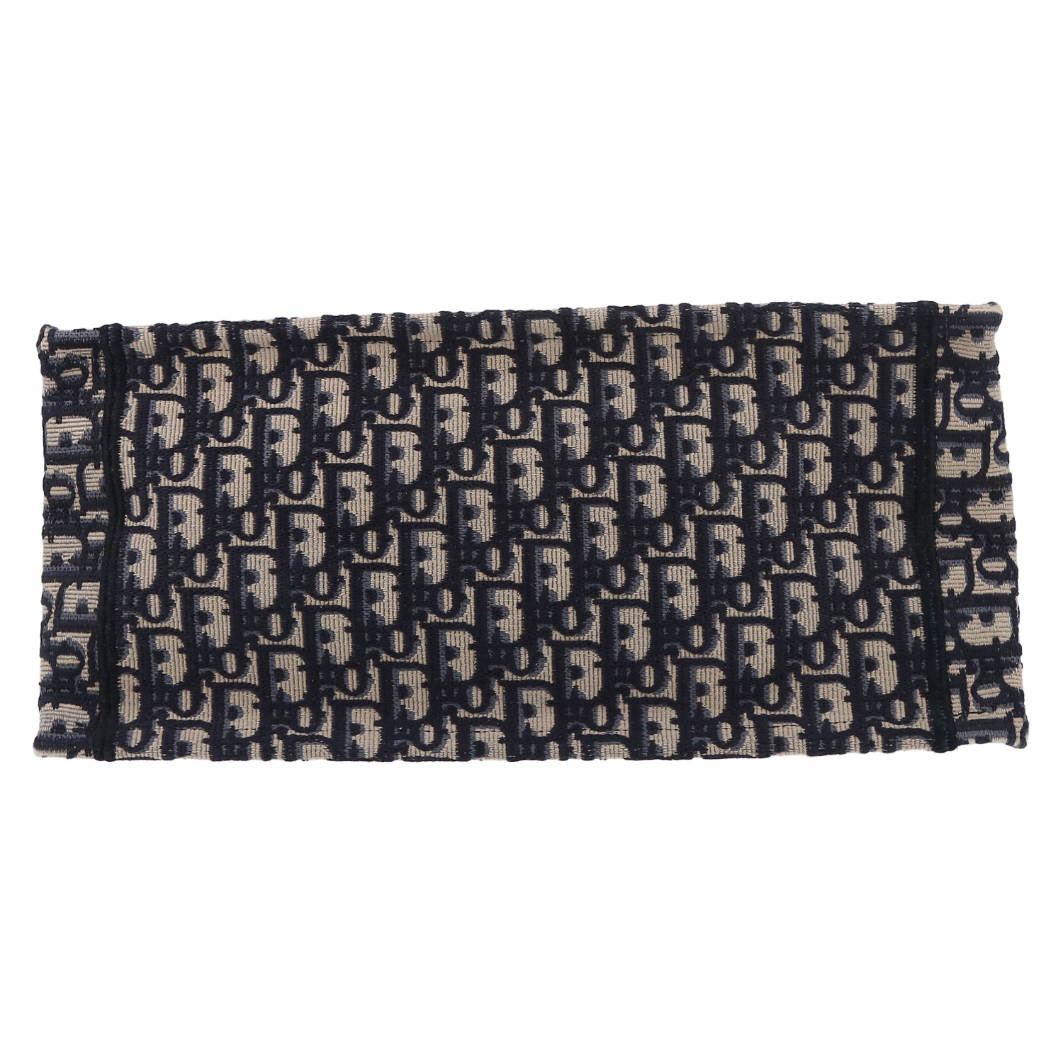 Sac cabas Dior  Book Tote en toile monogram Oblique bleue et beige - Detail D4