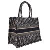 Dior  Book Tote shopping bag  in blue and beige monogram canvas Oblique - Detail D6 thumbnail