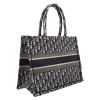 Dior  Book Tote shopping bag  in blue and beige monogram canvas Oblique - Detail D6 thumbnail