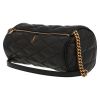 Sac à main Saint Laurent  Sade petit modèle  en cuir matelassé noir - Detail D3 thumbnail