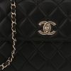 Chanel  Trendy CC handbag  in black quilted leather - Detail D1 thumbnail