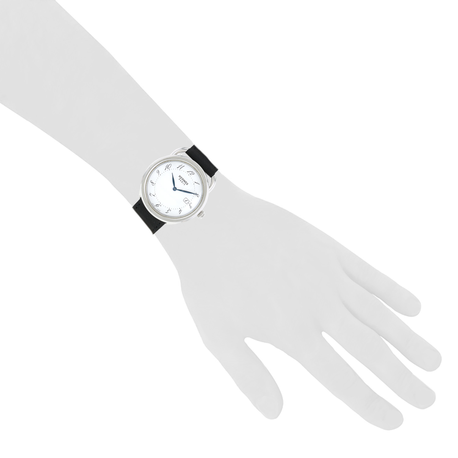 Hermès Arceau  in stainless steel Ref: Hermès - AR5.710 a  Circa 2012 - Detail D1