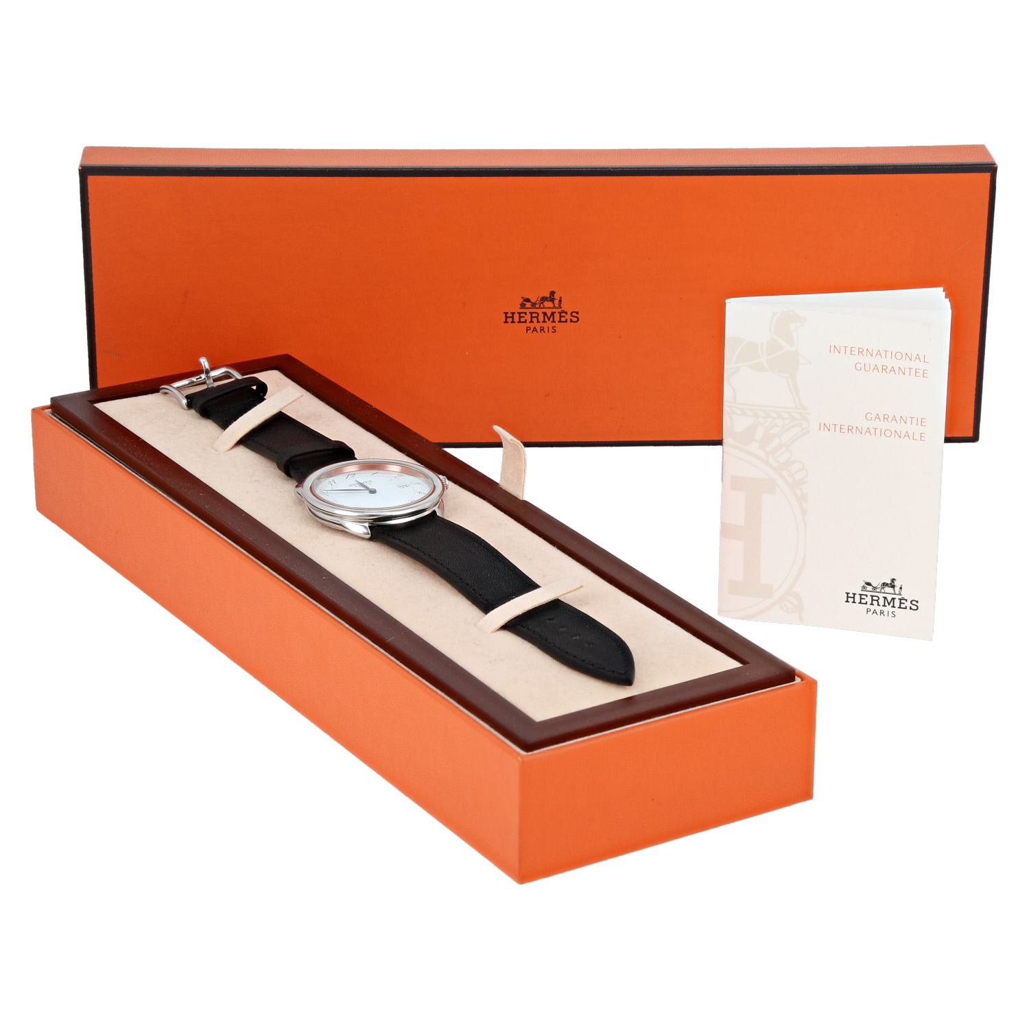 Montre Hermès Arceau en acier Ref: Hermès - AR5.710 a  Vers 2012 - Detail D2