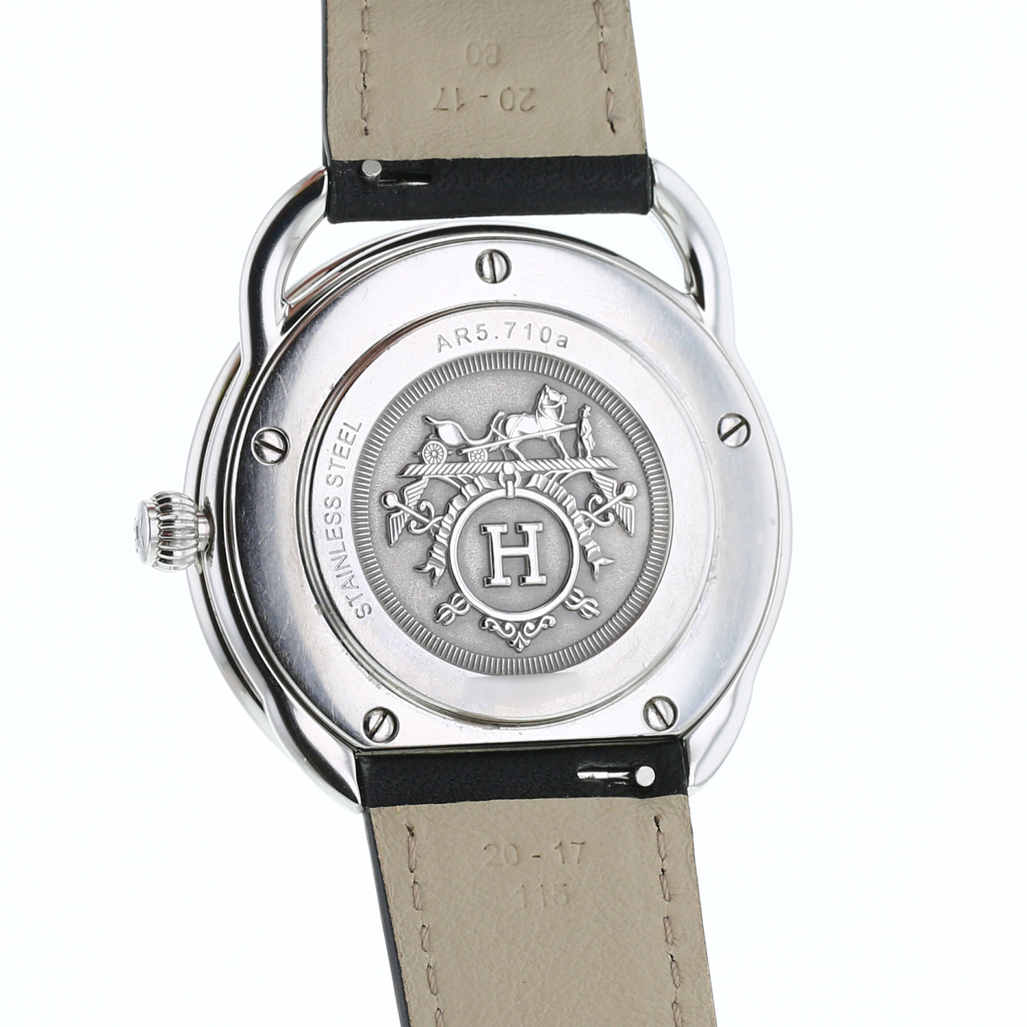 Hermès Arceau  in stainless steel Ref: Hermès - AR5.710 a  Circa 2012 - Detail D3