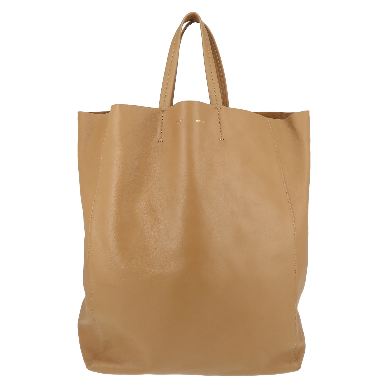 Sac cabas Celine  Cabas en cuir beige - Detail D2