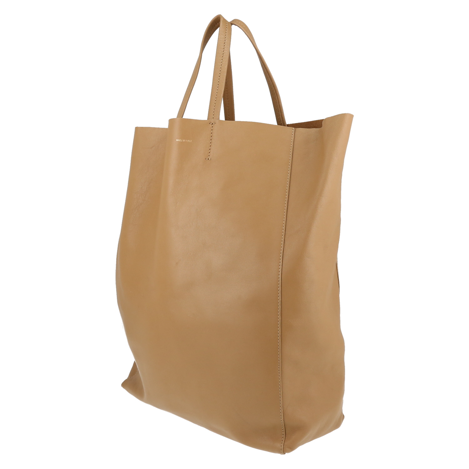 Celine  Cabas shopping bag  in beige leather - Detail D3