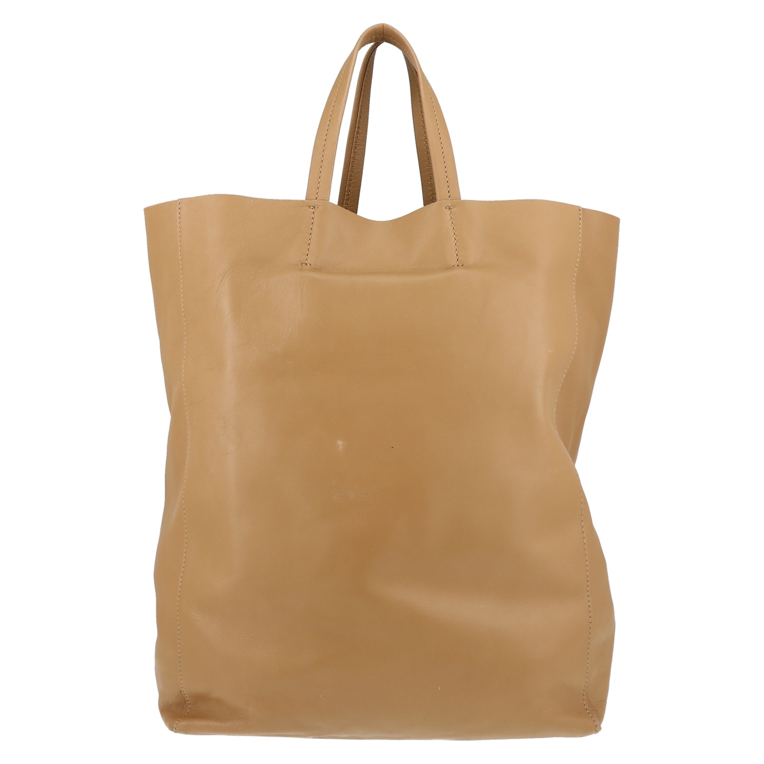 CELINE ベージュ レザー バッグ 保存袋付き Celine Cabas Tote 402412 | Collector Square