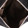 Borsa a tracolla Louis Vuitton   in tela a scacchi nera e pelle marrone - Detail D8 thumbnail