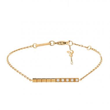 Brazalete Chopard Ice Cube de oro amarillo y diamantes