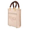 Fendi  Sunshine mini  handbag  in pink leather - Detail D3 thumbnail